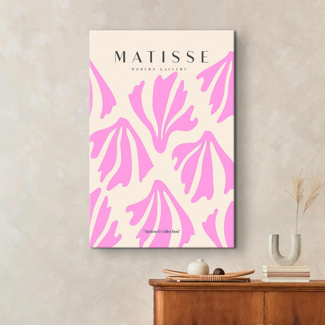 Pink Matisse Print Blush Pink Matisse Wall Art Exhibition Print Abstract Matisse Popular Print Minimalist Colorful Neutral Wall Art