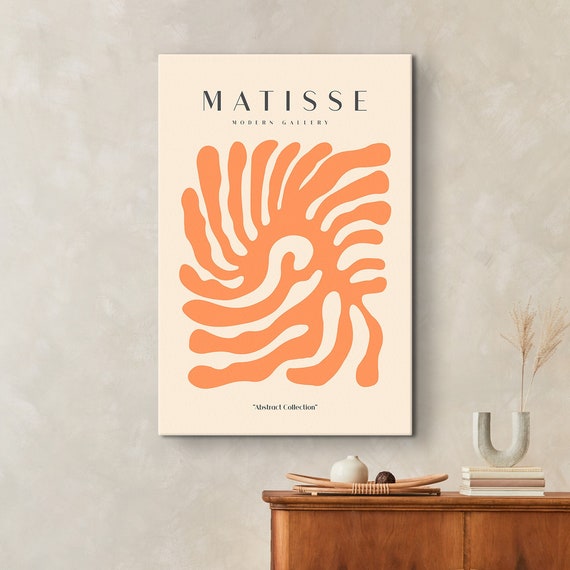 Henri Matisse Inspired Poster Aestheric Matisse Print Modern Exhibition Art Minimalist Room Decor Neutral Wall Decor Trend Art