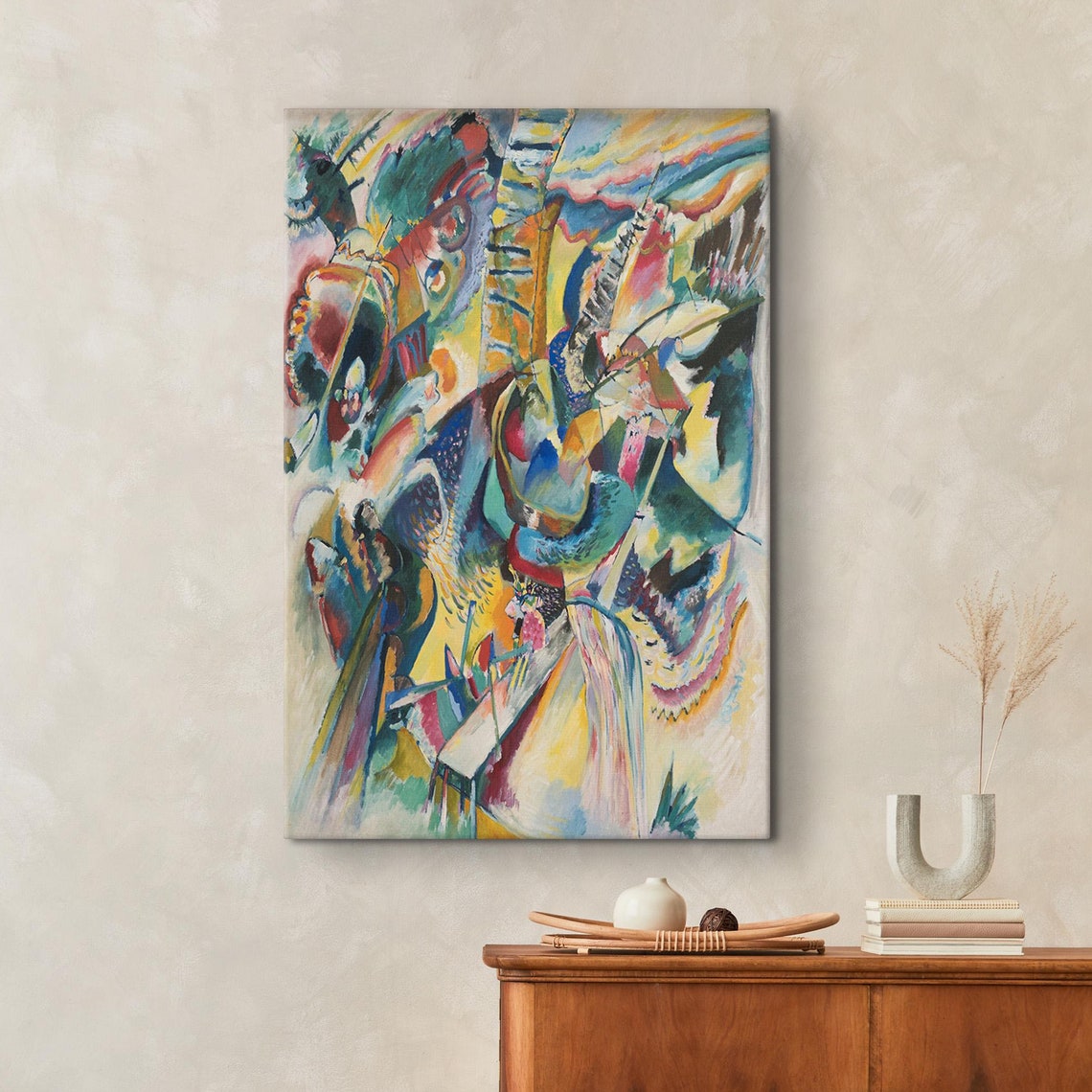 Wassily Kandinsky Vibrant Abstract Explosion Colorful Art Poster