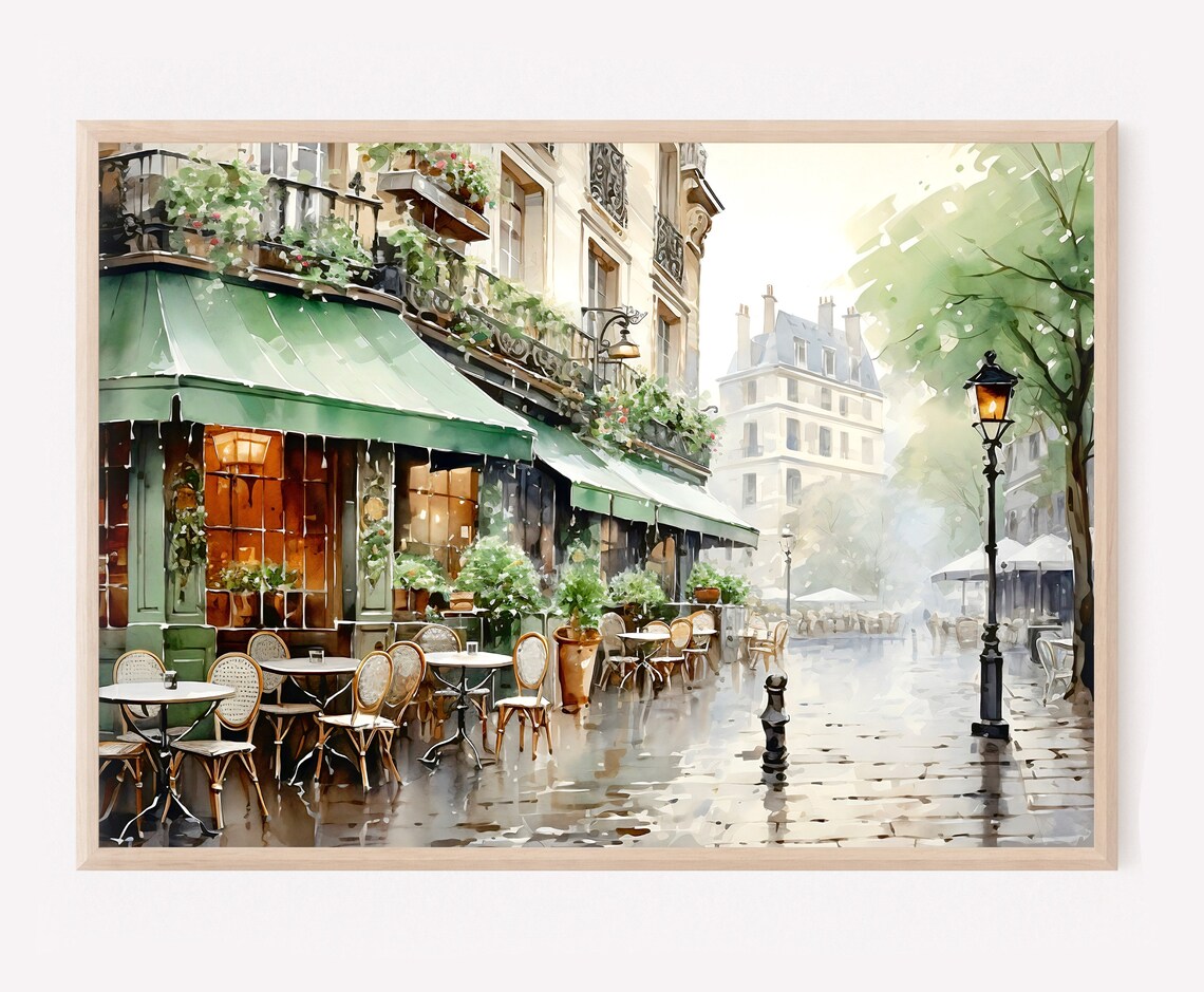 Paris Travel Poster, Parisian City Wall Art