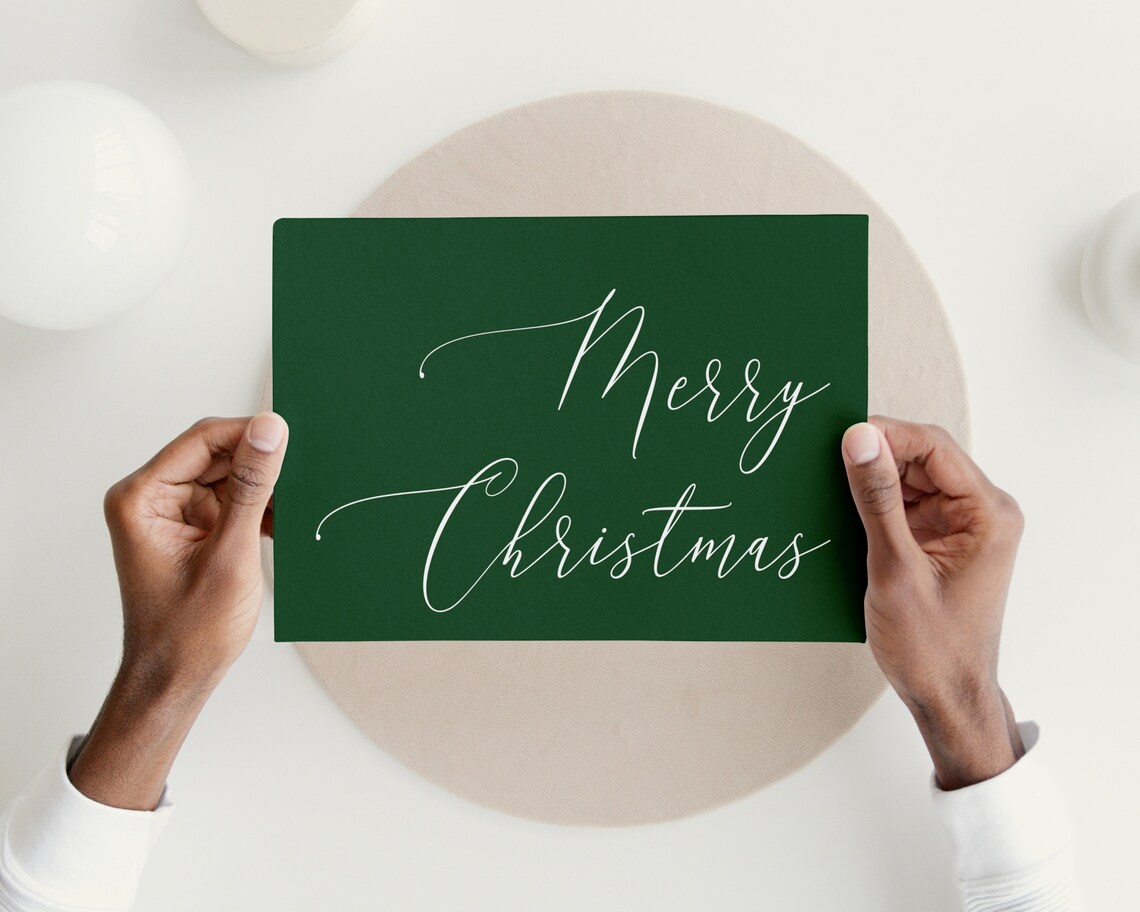 Merry Christmas Sign Holiday Decor Quote Poster - Image 3