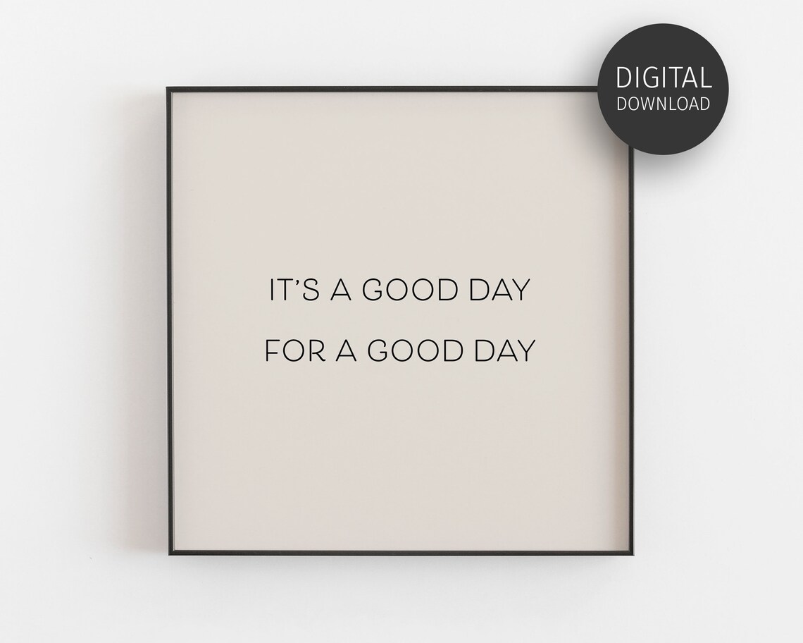 Positive Quote, Beige Motivational Office Poster