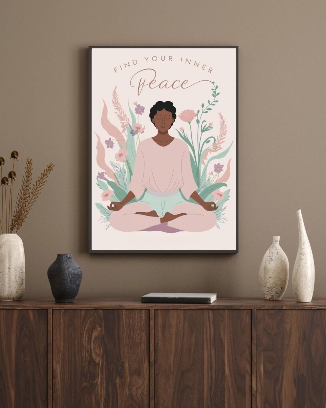Find Your Inner Peace, Yoga Room Meditation Print - Image 4
