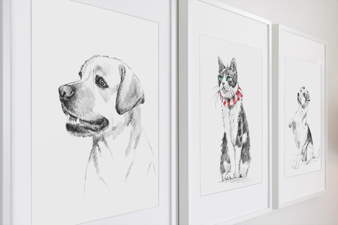 Custom Pet Portrait From Photo, Dog Painting - Image 2