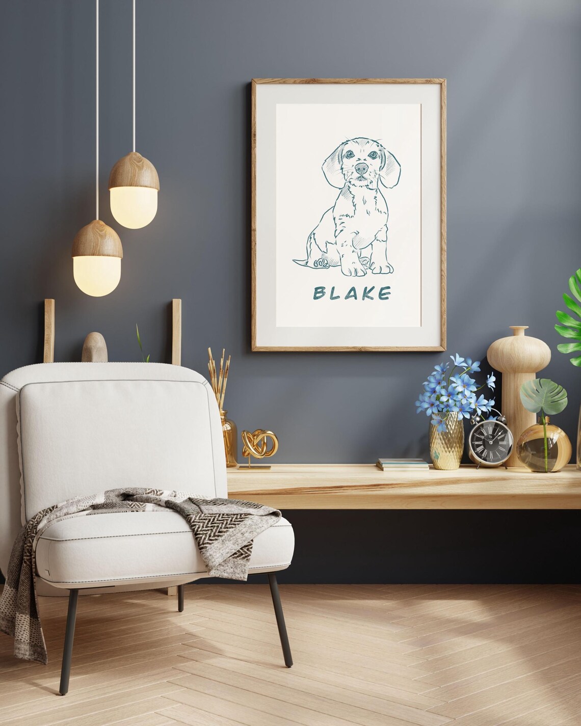 Custom Pet Portrait From Photo, Dog Painting - Image 3