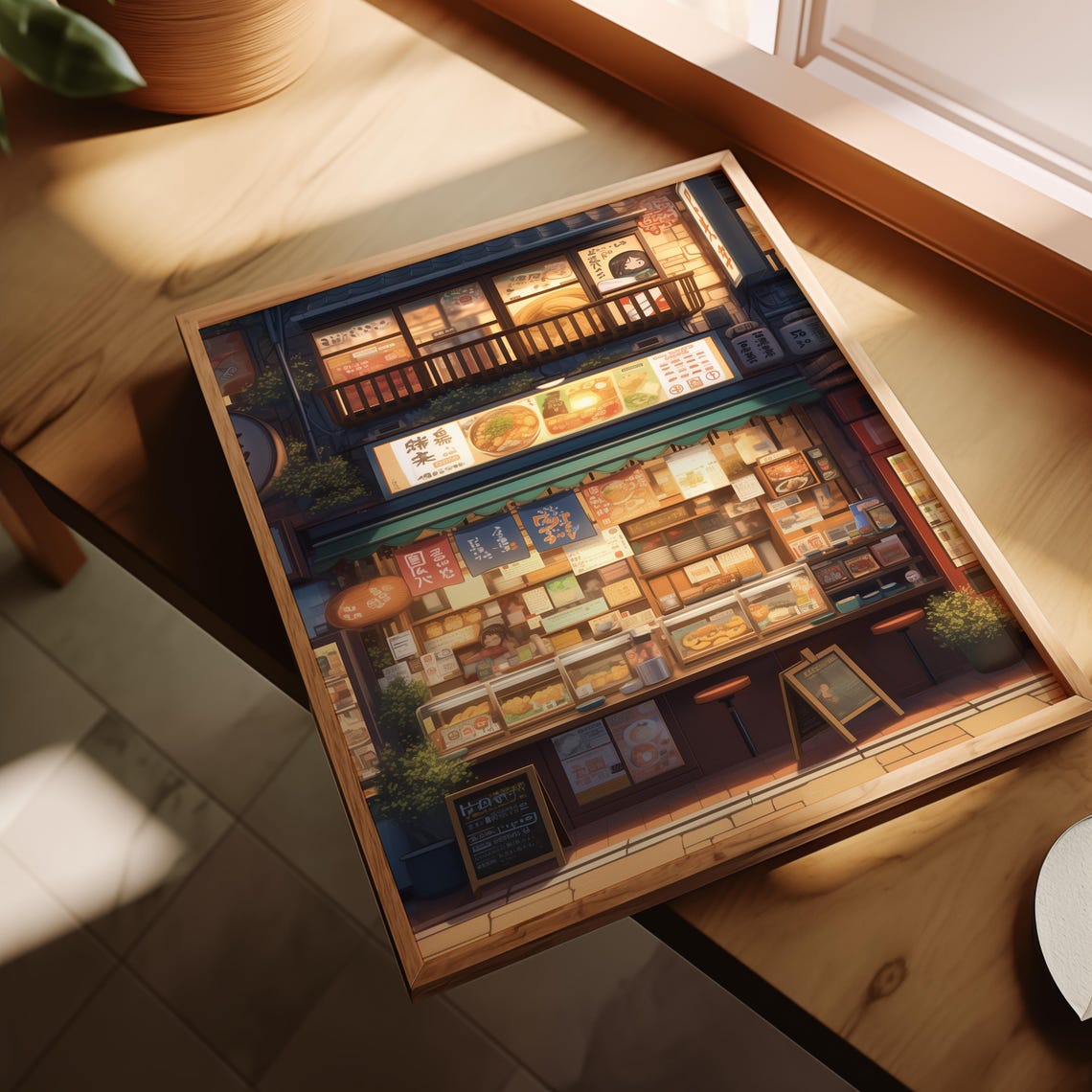 Japanese Street Food Poster Urban Landscape Art Print Cozy Night Scene Wall Decor Foodie Gift Kitchen Art Cultural Home Decor - Image 2