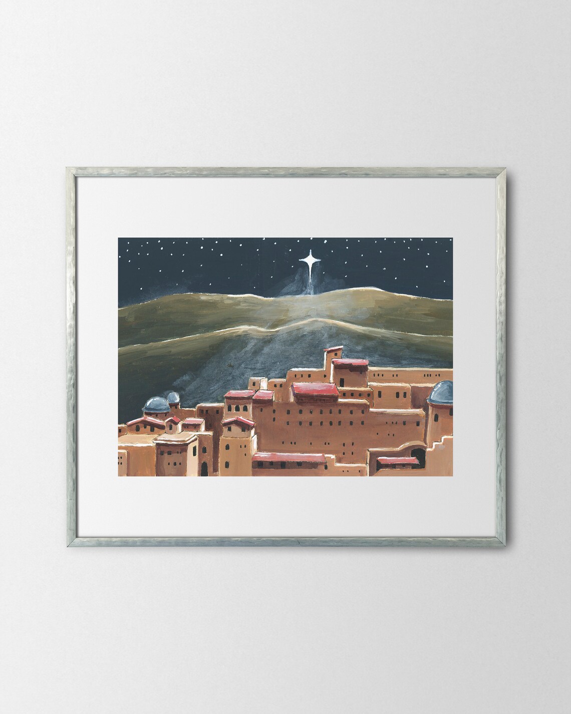 Bethlehem, O Little Town Of Bethlehem Christmas Art Print - Image 2