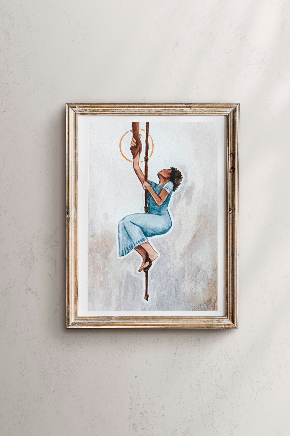 Holding On, Mental Health Faith Art Print