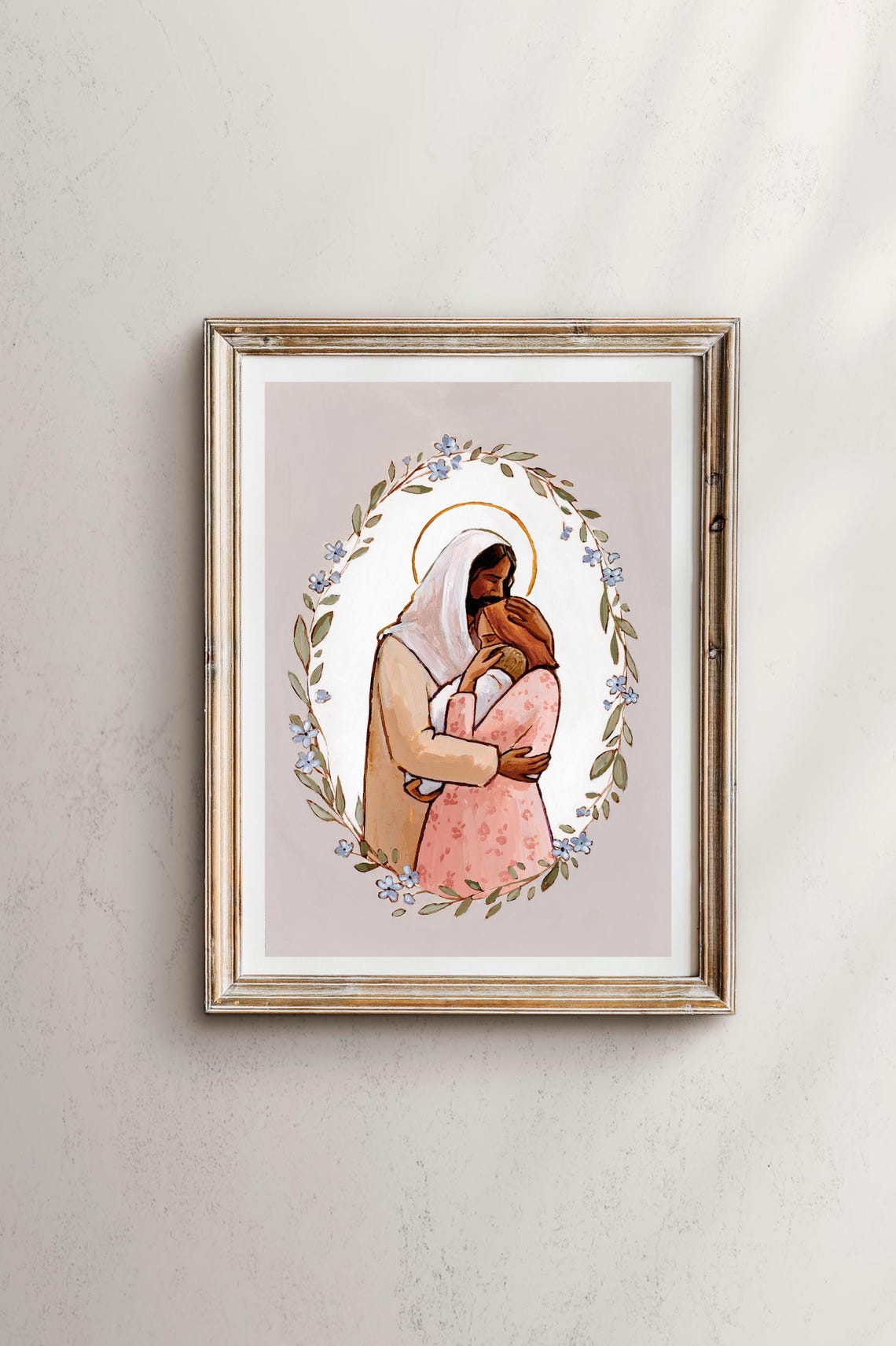 As A Mother Comforts Her Child, Motherhood Art Print - Image 2