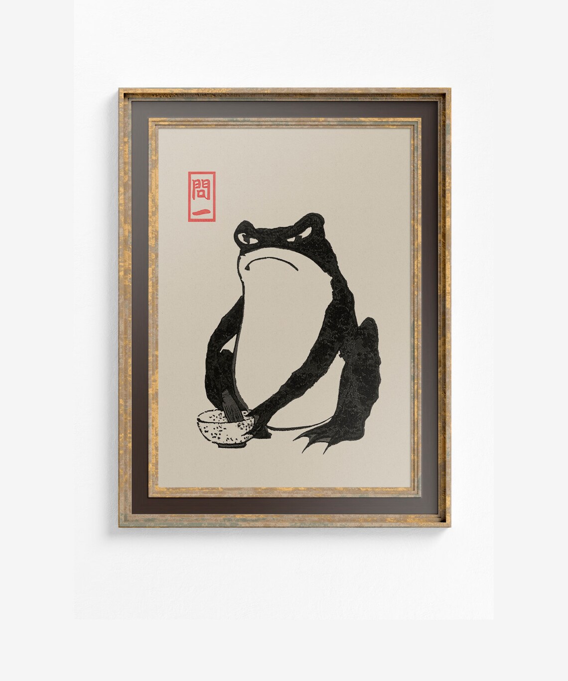 Japanese Frog Painting, Matsumoto Hoji Frog Art Print - Image 2