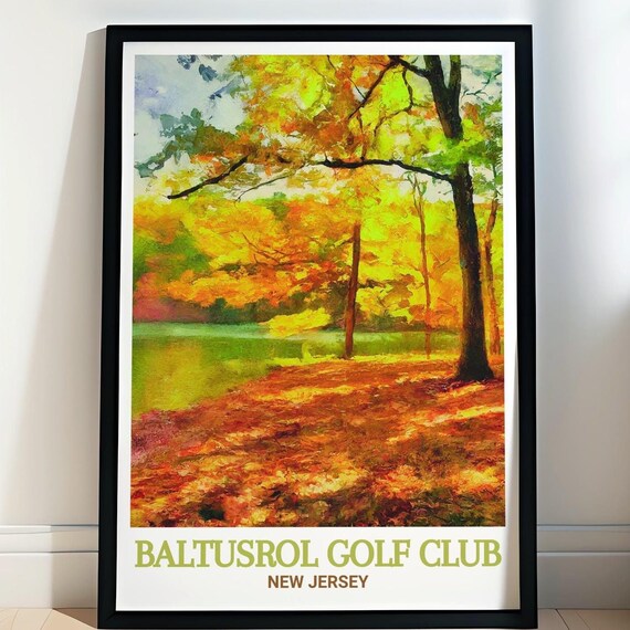 Baltusrol Golf Club Travel Print Watchung Reservation Wall Decor New Jersey Home Decor New Jersey Wall Print