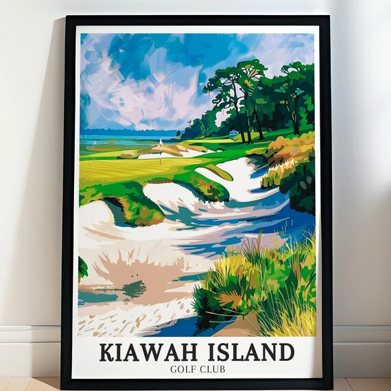 Kiawah Island Golf Club Print Osprey Point Wall Art Atlantic Ocean Framed Art Atlantic Ocean Vintage Poster
