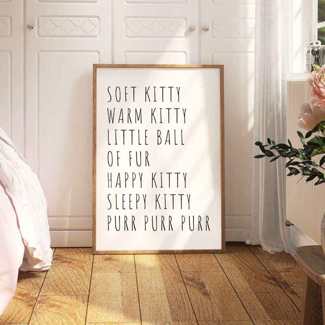 Soft Kitty Warm Kitty Little Ball Of Fur Nursery Cat Song Poster - Image 3