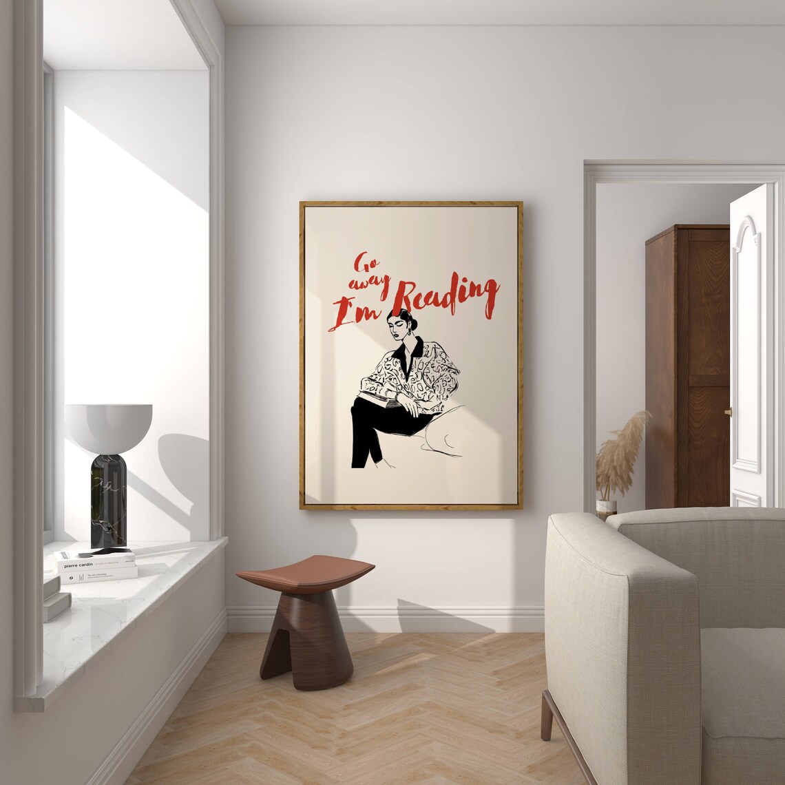 Go Away I'm Reading, Book Nook Decor Poster - Image 2