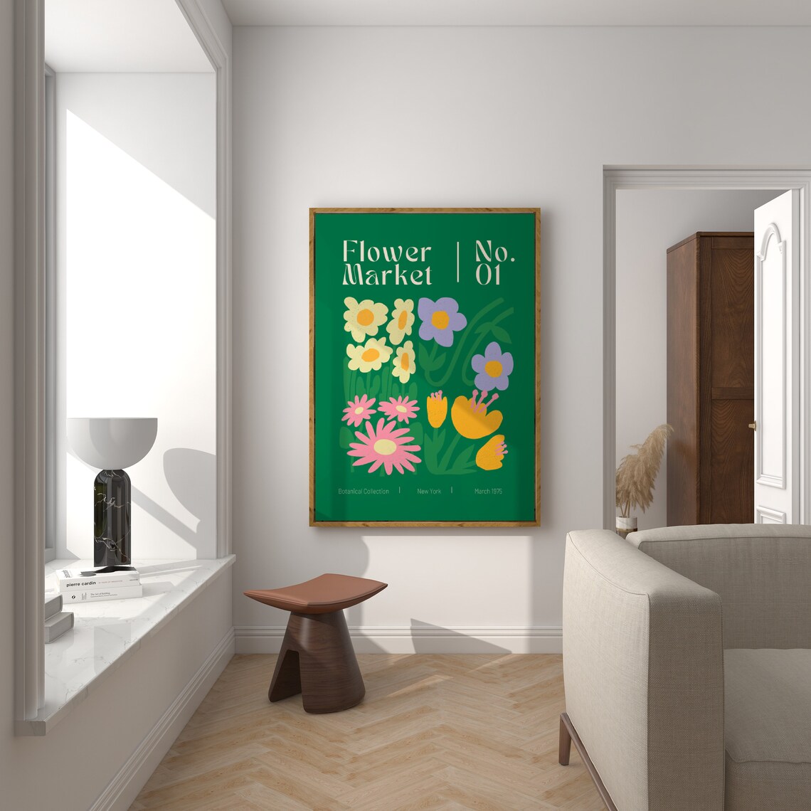 Flower Market New York Poster, Dorm Room Decor - Image 2