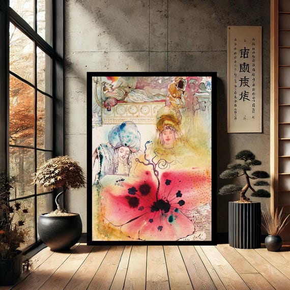 Salvador Dali Home Decor Canvas Wall Art Modern Print Painting Abstract For