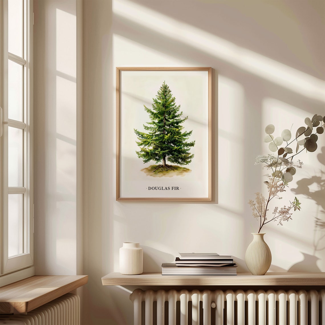 Douglas Fir Evergreen Tree Botanical Watercolor Decor Poster - Image 3