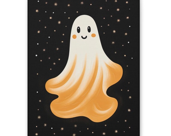 Cute Ghost Print Halloween Decor Cottagecore Spooky Halloween Wall Art