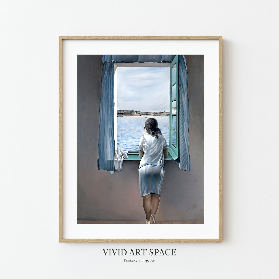 Salvador Dali Young Woman at a Window, Vintage Portrait - Image 2