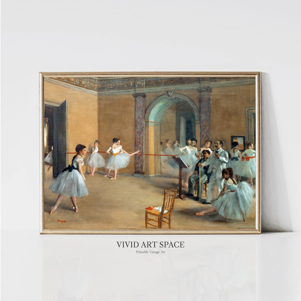 Edgar Degas Dance Foyer at Opera Art Print - Image 3