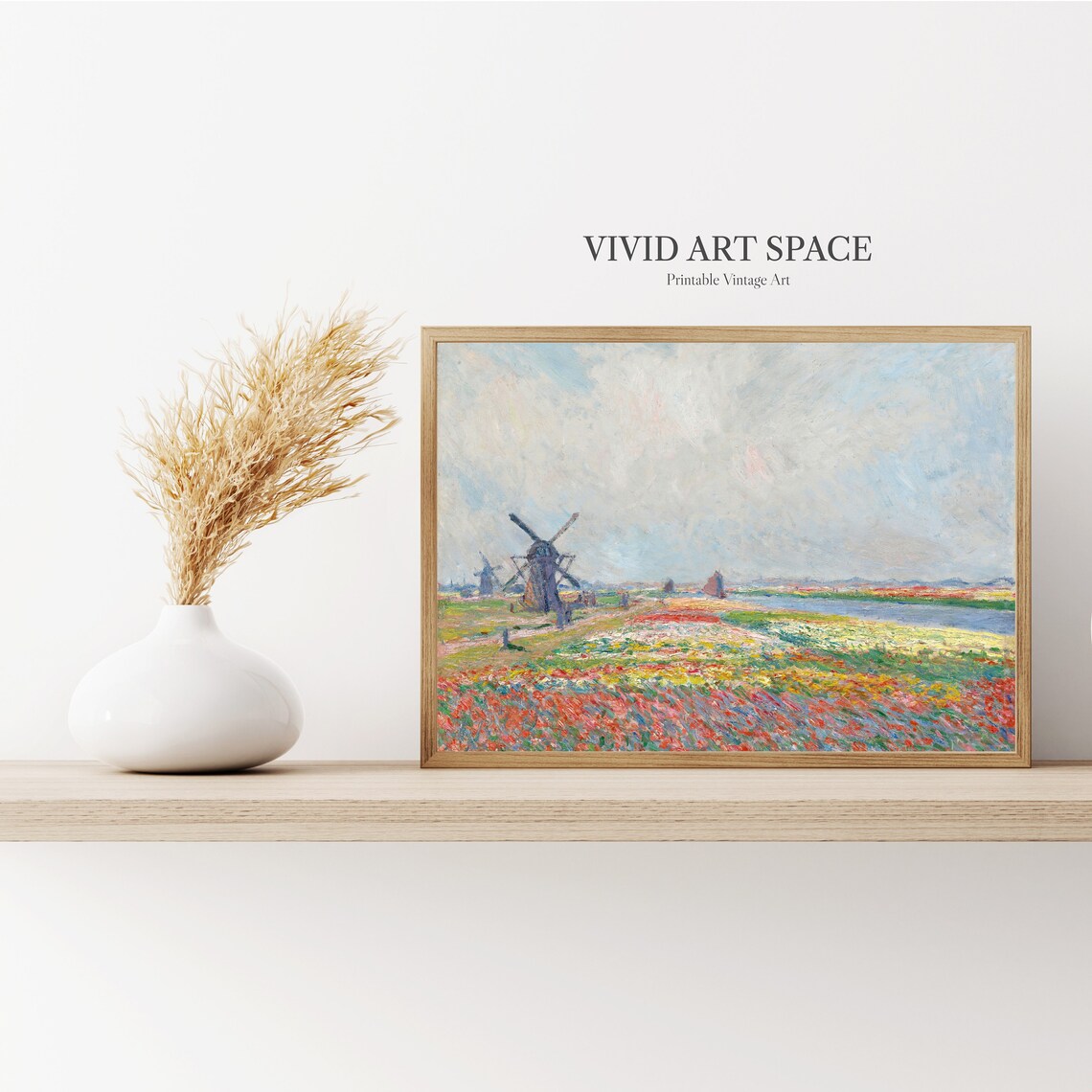 Claude Monet Tulip Fields Near The Hague Art Print - Image 2