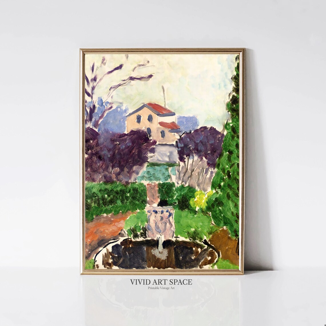 Henri Matisse The Artists Garden Fauvism Art Print