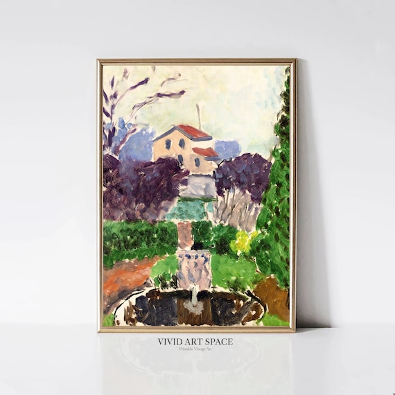 Henri Matisse The Artists Garden Fauvism Art Print