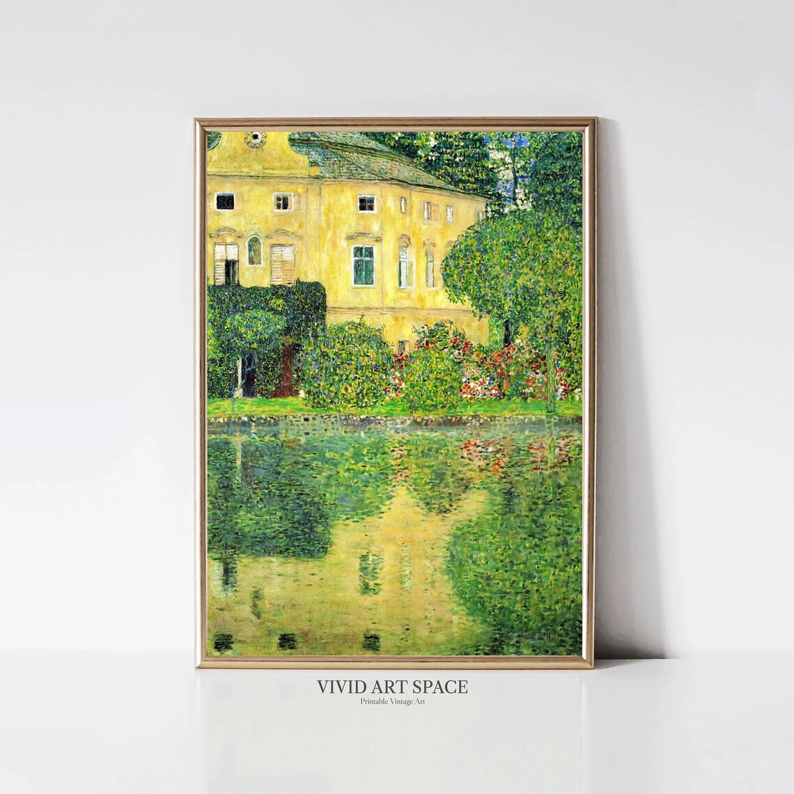 Klimt Castle Kammer on Lake Attersee Art Print - Image 3