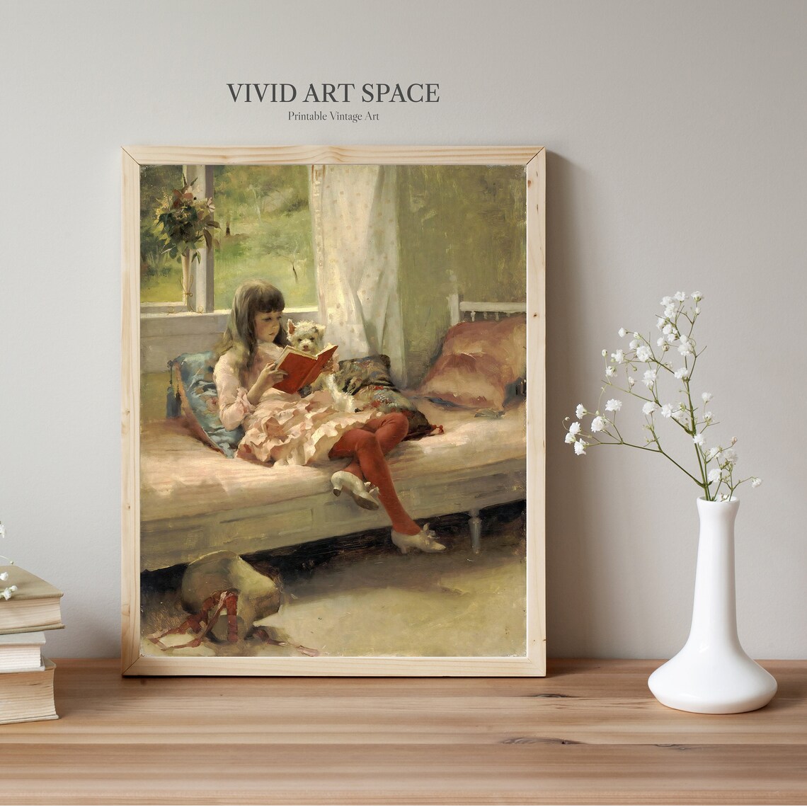 Good Friends Vintage Portrait Print, Victorian Nursery Art - Image 2
