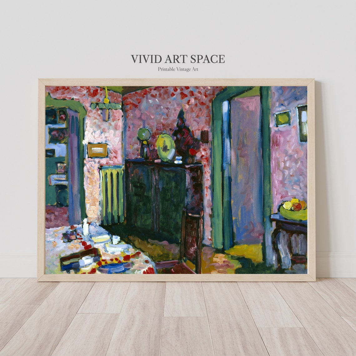 Kandinsky My Dining Room Colorful Interior Modernist Painting Poster - Image 3