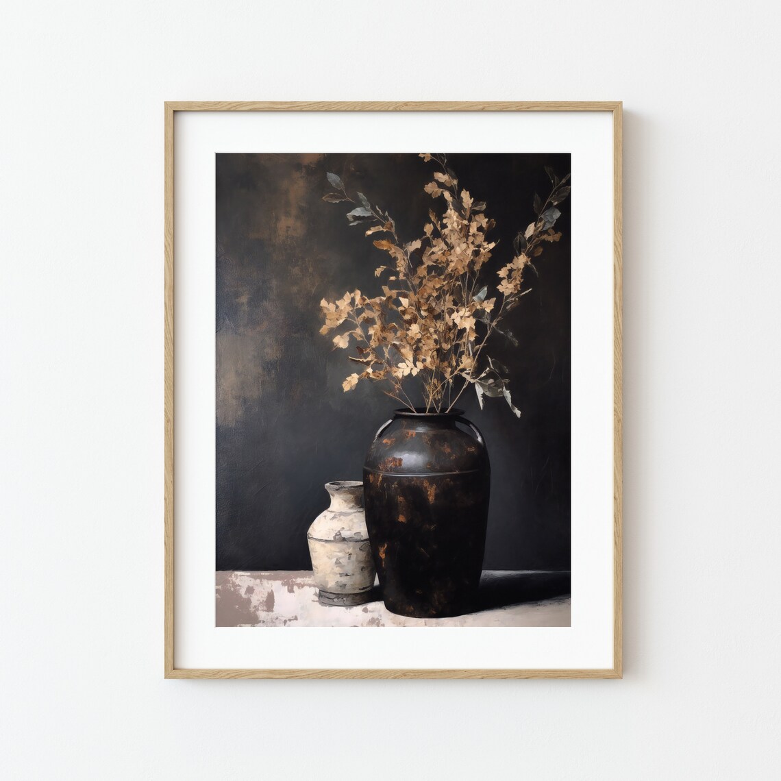 Rustic Botanical Still Life, Vintage Plant Art Print
