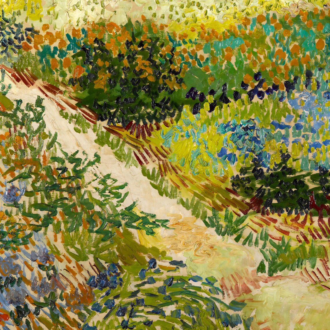 Van Gogh Garden at Arles, Impressionist Art Print - Image 2