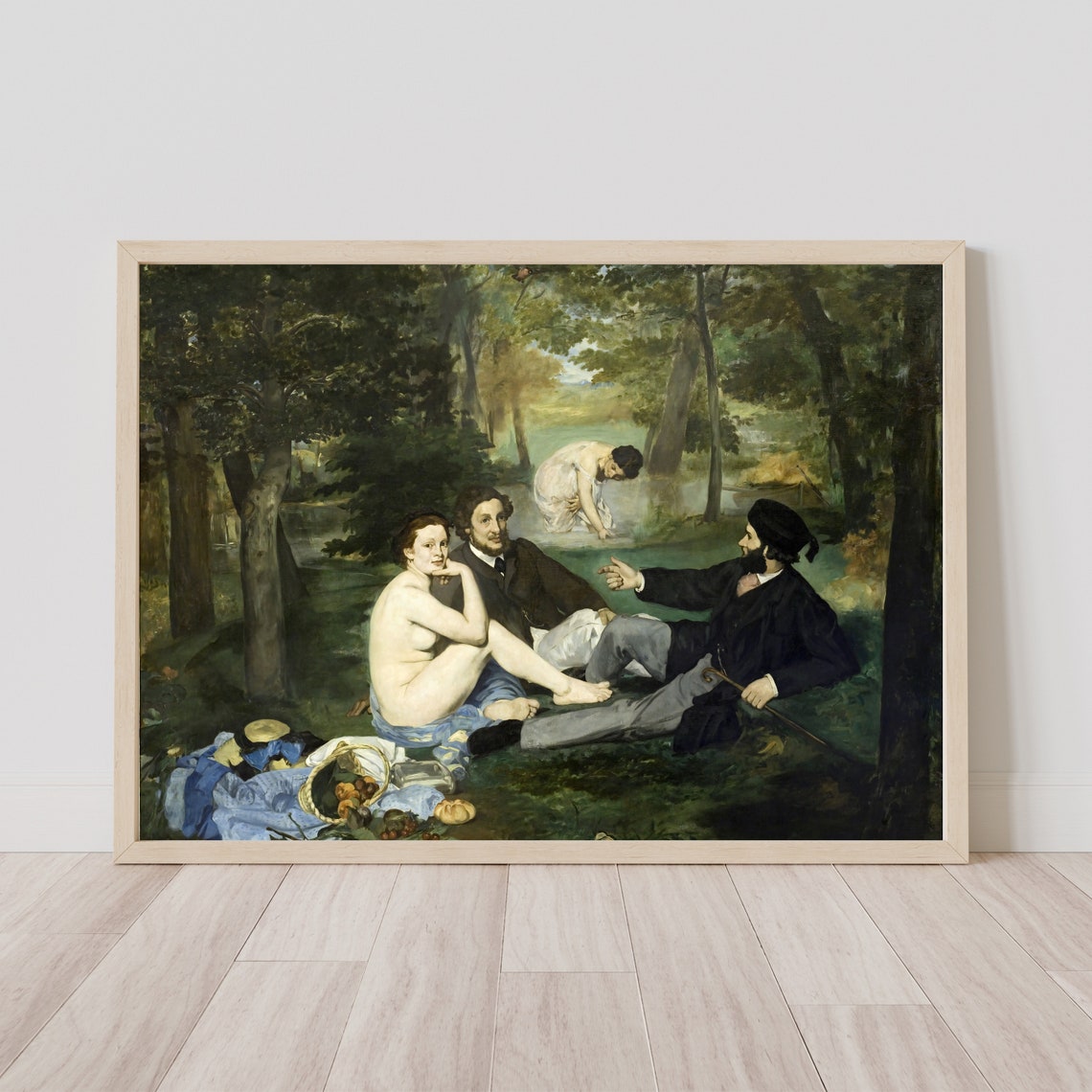 Edouard Manet Luncheon on the Grass Woodland Picnic Art Poster - Image 2
