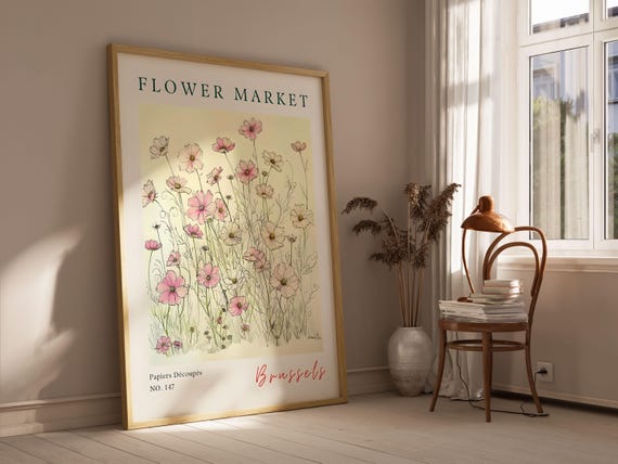 Brussels Flower Market Print Poster Matisse Wall Art