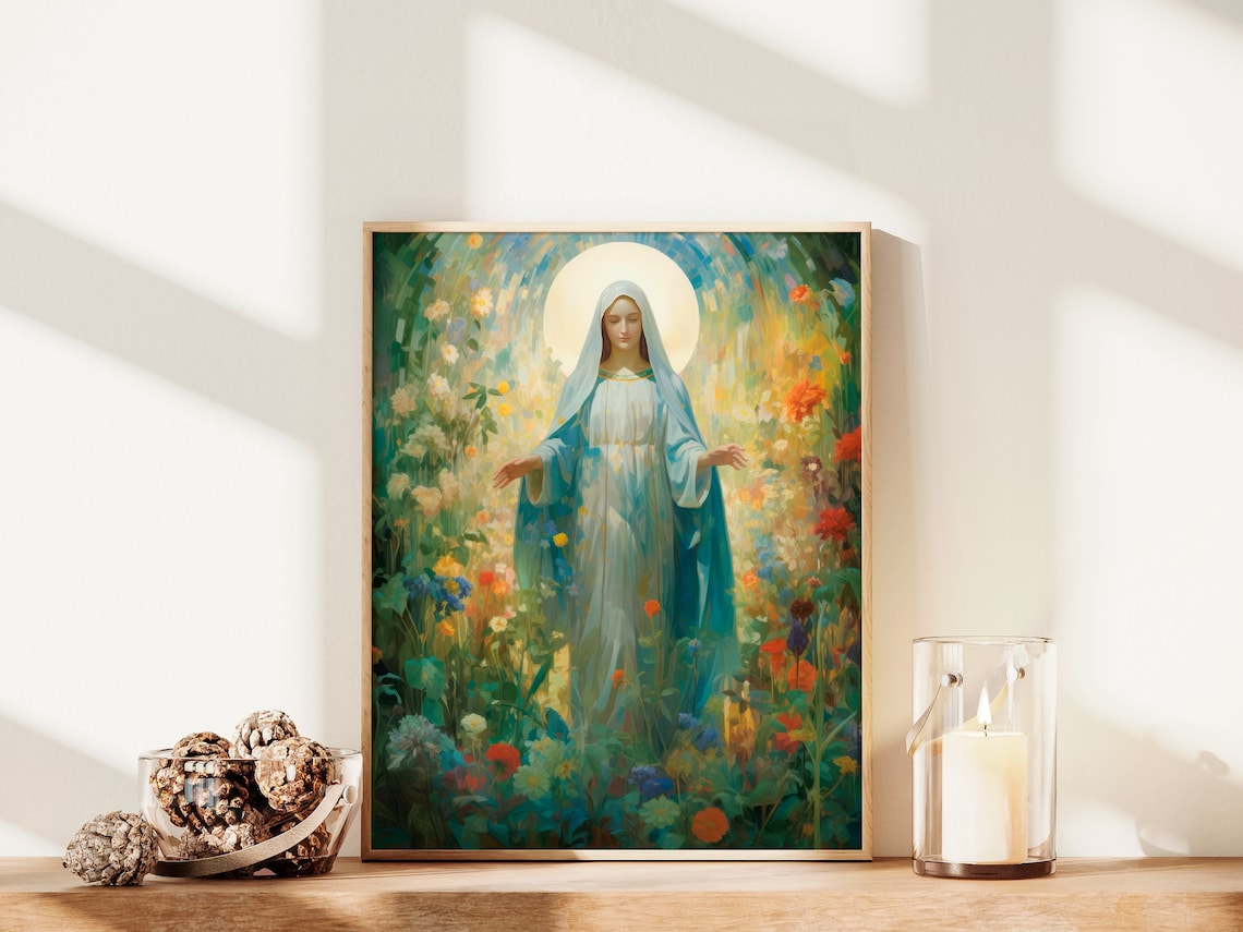 Mary Knows The Way, Blessed Virgin Mary Art Print - Image 2