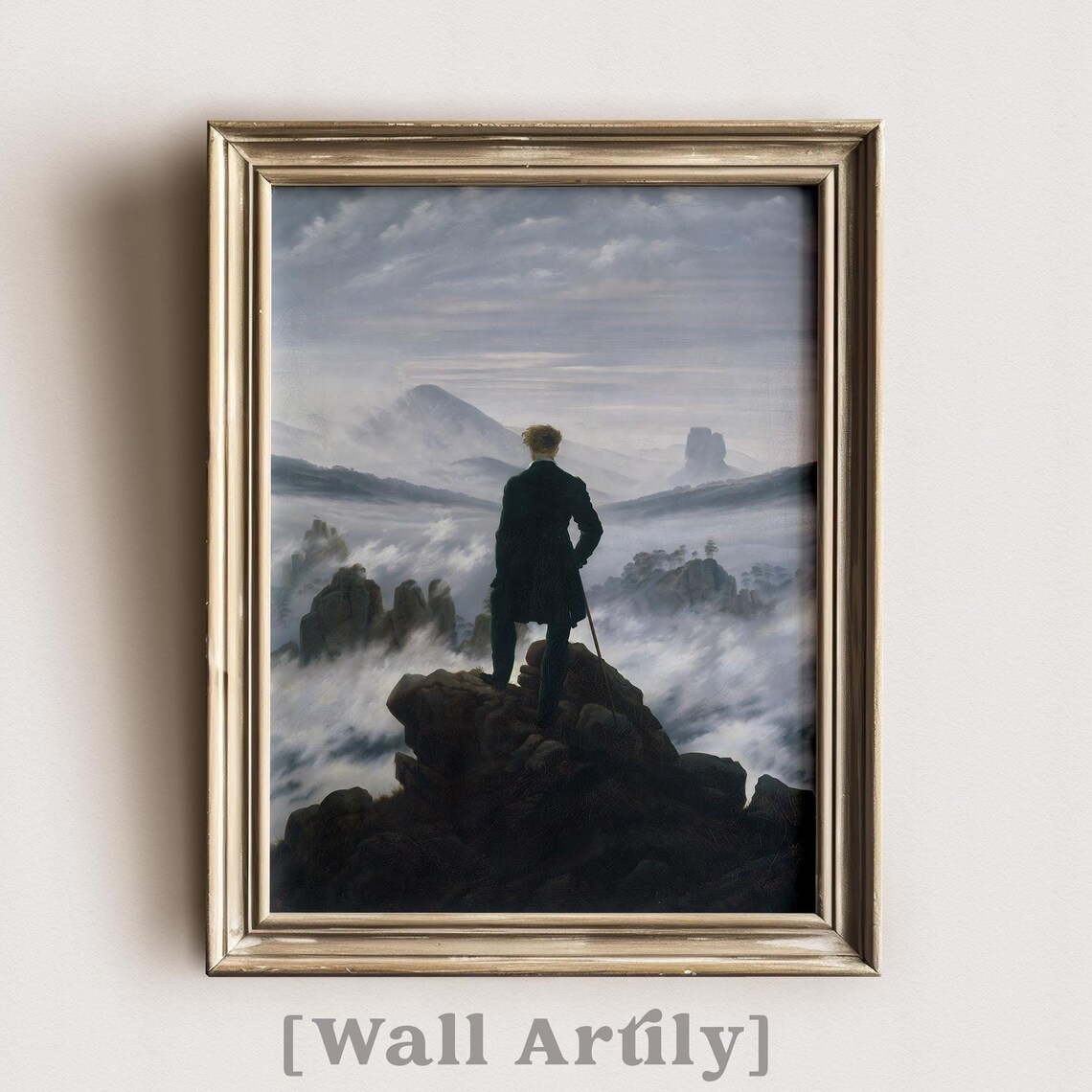 Caspar David Friedrich Wanderer Above The Sea Of Fog Painting Poster - Image 7