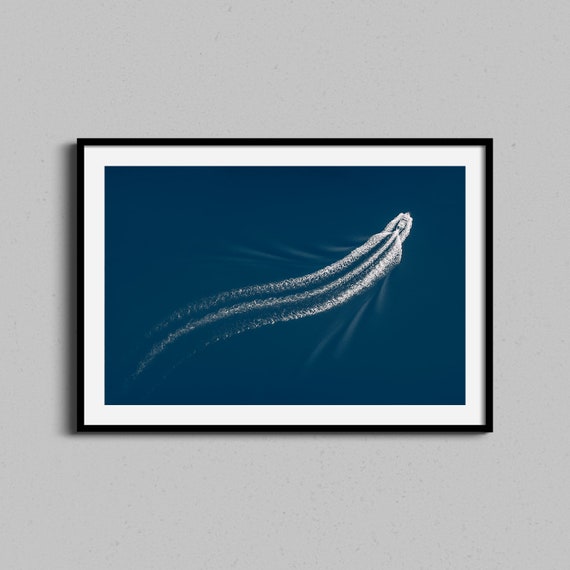 Sailboat Coastal Nautical Photo Art Print
