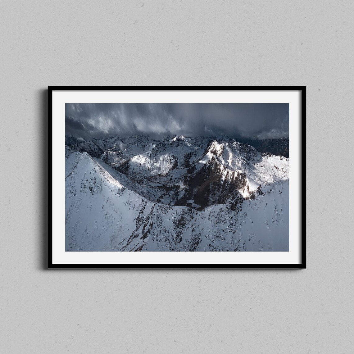 Colorado Rocky Mountain Winter Snow Peaks Photography Poster