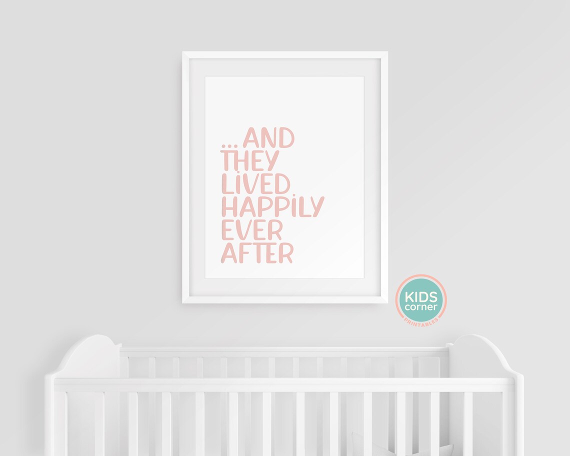 And They Lived Happily Ever After Positive Quote Art Print - Image 2