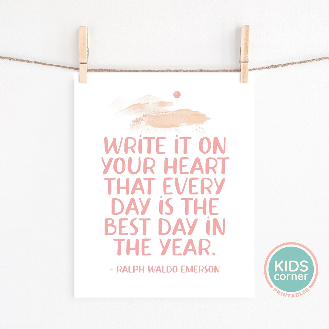 Ralph Waldo Emerson Quote Art Print, Daily Inspiration - Image 2