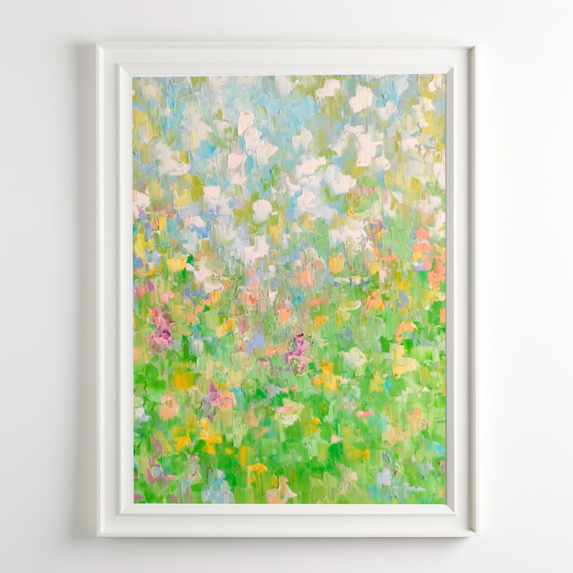 Blooming Meadow Abstract Floral Art Print