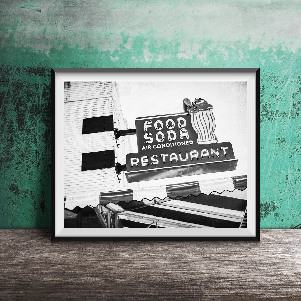 Retro Soda Fountain Restaurant Kitchen Breakfast Art Print - Image 2