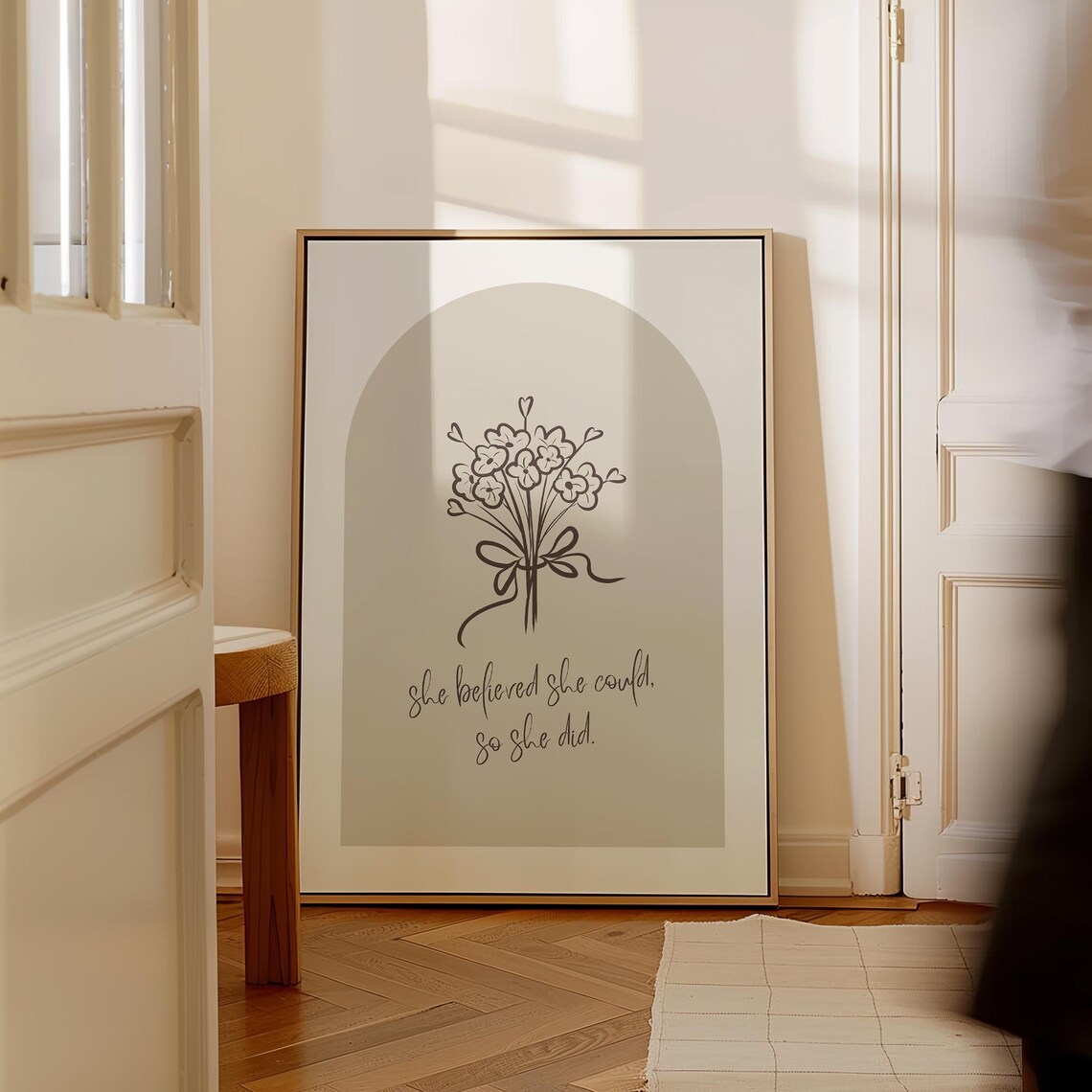 She Believed She Could Quote Art Print for Women