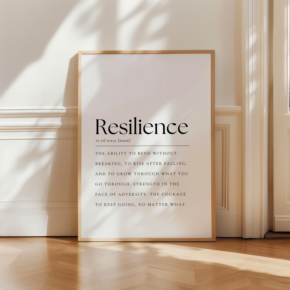 Resilience Definition Art, Inspirational Quote