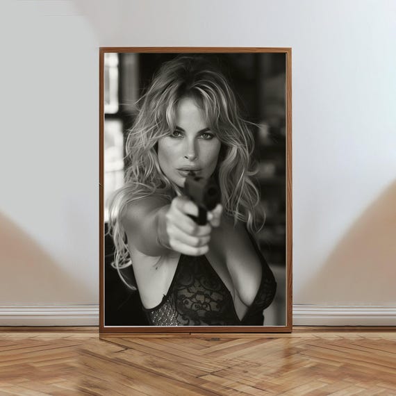 Female Spy Art Print Retro Noir Photography Femme Fatale Moody Black And White Portrait Glamor Wall Art