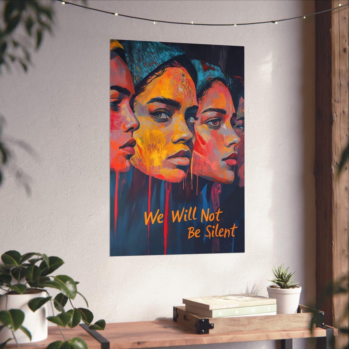 We Will Not Be Silent Three Women Abstract Solidarity Poster - Image 4