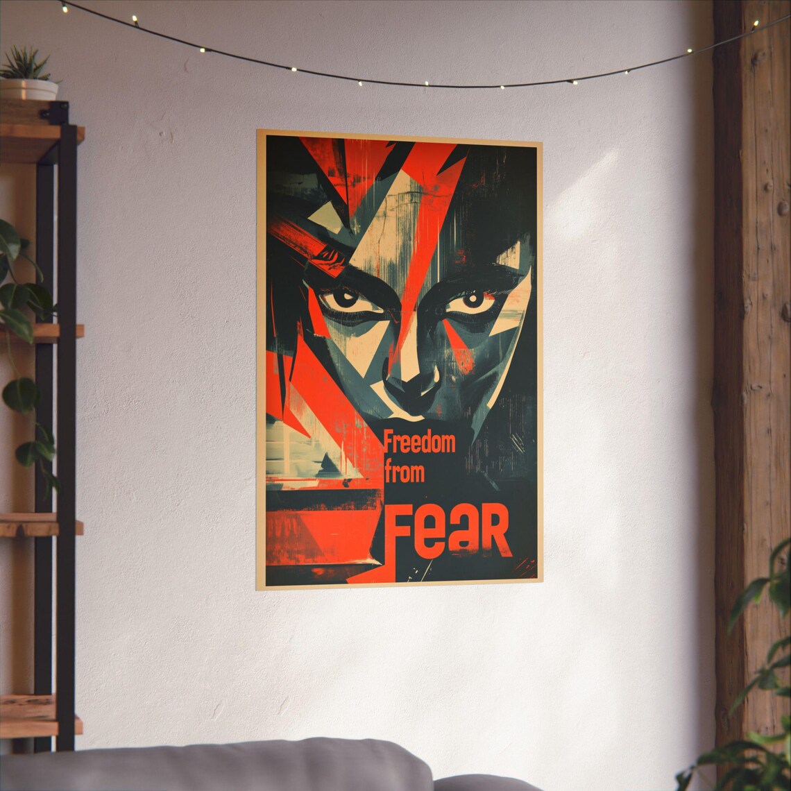 Freedom From Fear Poster, Classic FDR Four Freedoms - Image 3