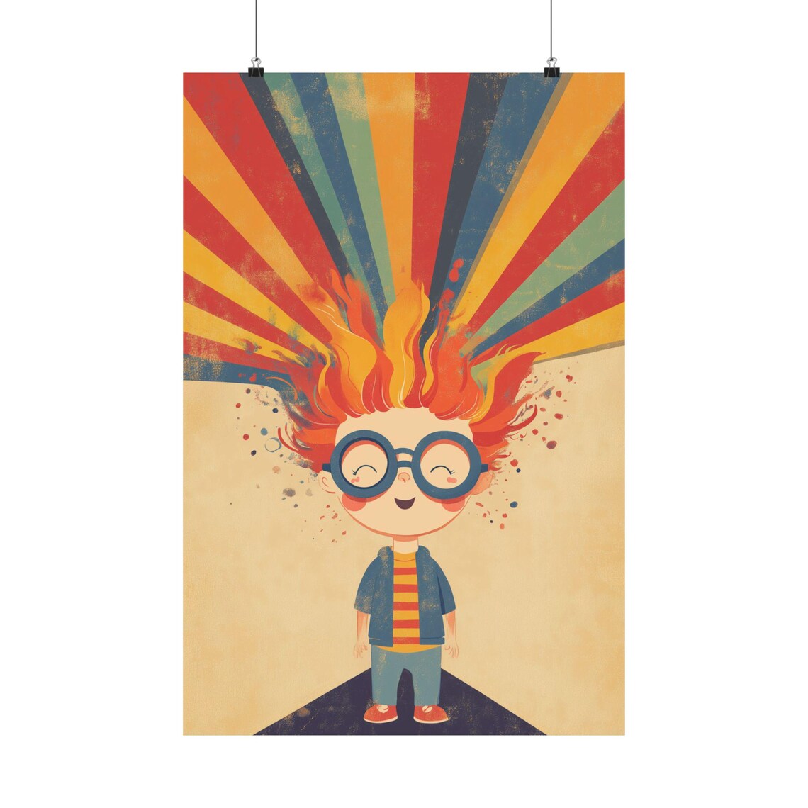 Mind On Fire Mental Health Neurodiversity Poster
