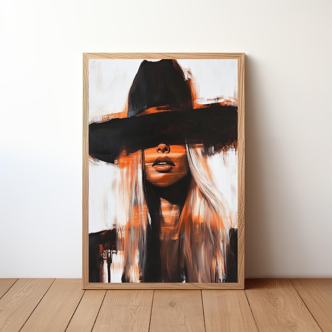 Cowgirl Western Art Print, Rustic Boho Rodeo Decor