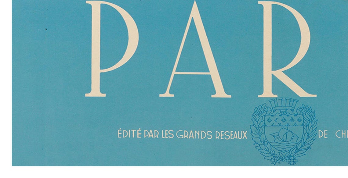 Paris Ars Longa Vita Brevis Vintage French Railways Travel Poster - Image 2